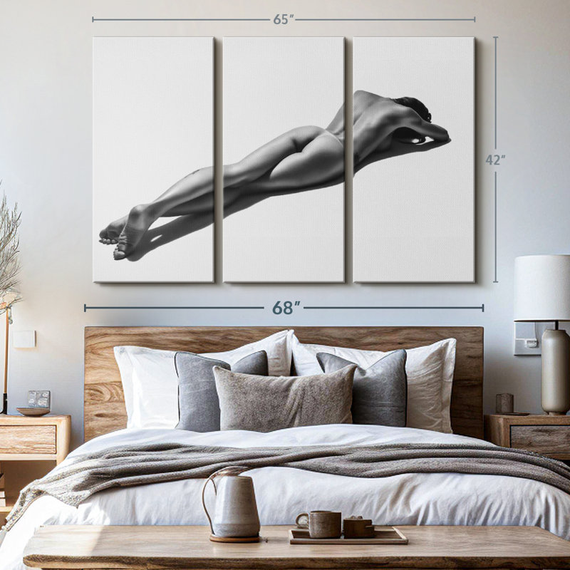 «Noir Sunbathing Model» sur, H 42 po x l 65 po
