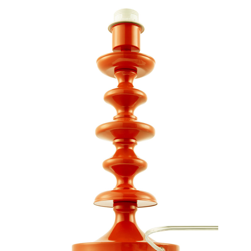 Metal Table Lamp, Orange