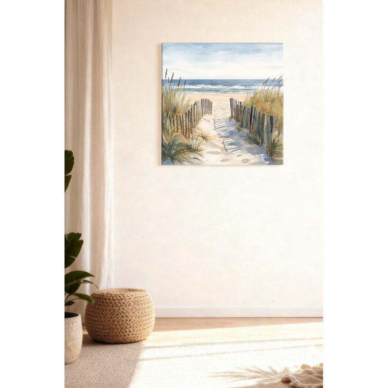 "Coastal Serenity", reproduction sur toile tendue, H 12 po x l 12 po