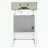 Bathroom Vanity with Ceramic Sink, one door and one Drawer-2035013025