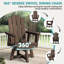 Chaise Adirondack pivotante en plastique brun PEHD-132055739