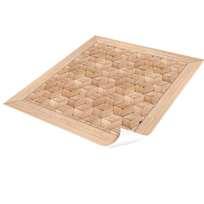 Fairview Non-Slip Geometric Indoor Doormat, Square 136cm