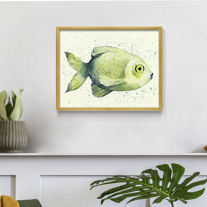 Speckled Freshwater Fish II -Framed Print - Restickable