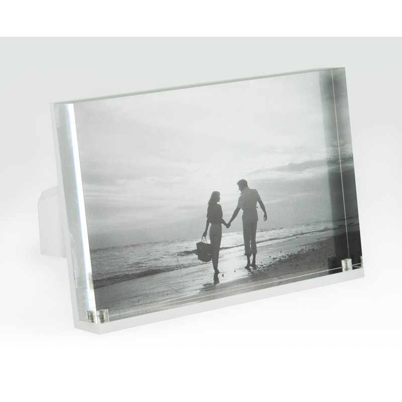 Cadre photo Lucite, 5 po x 7 po, Blanc