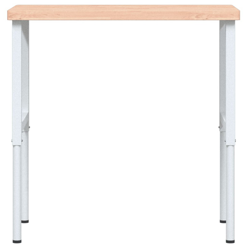 100cm W Solid Wood Top Height-Adjustable Workbench