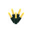 Guirlande lumineuse de Noël Vickerman 50 DEL jaunes à facettes M5 sur fil vert, espacement de 10 cm x 5,2 m.-63919549-136198378