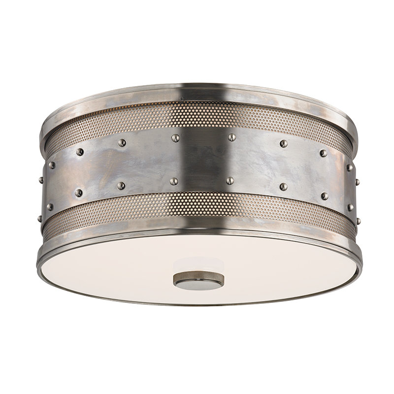 Gaines 2 - Light Flush Mount, Historic Nickel