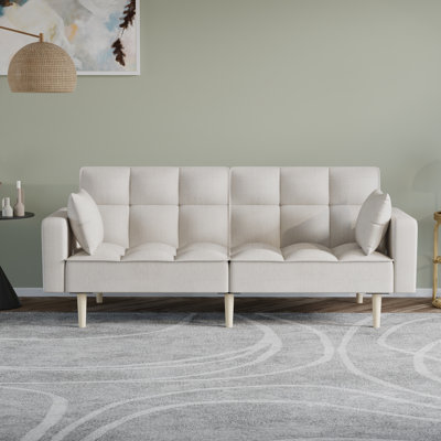 Mackenlie 78'' Upholstered Convertible Sofa