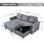 Moda Form 3-Seater L-Shaped Sofa Bed, Convertible Corner Sofa with Reversible Chaise & Pull Out Trundle Bed  for Small Living Rooms, Apartments-340601428