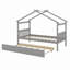 Lit en bois avec couchette-536255764