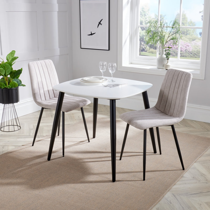Kalie PAIR of Upholstered Dining Chairs, Natural