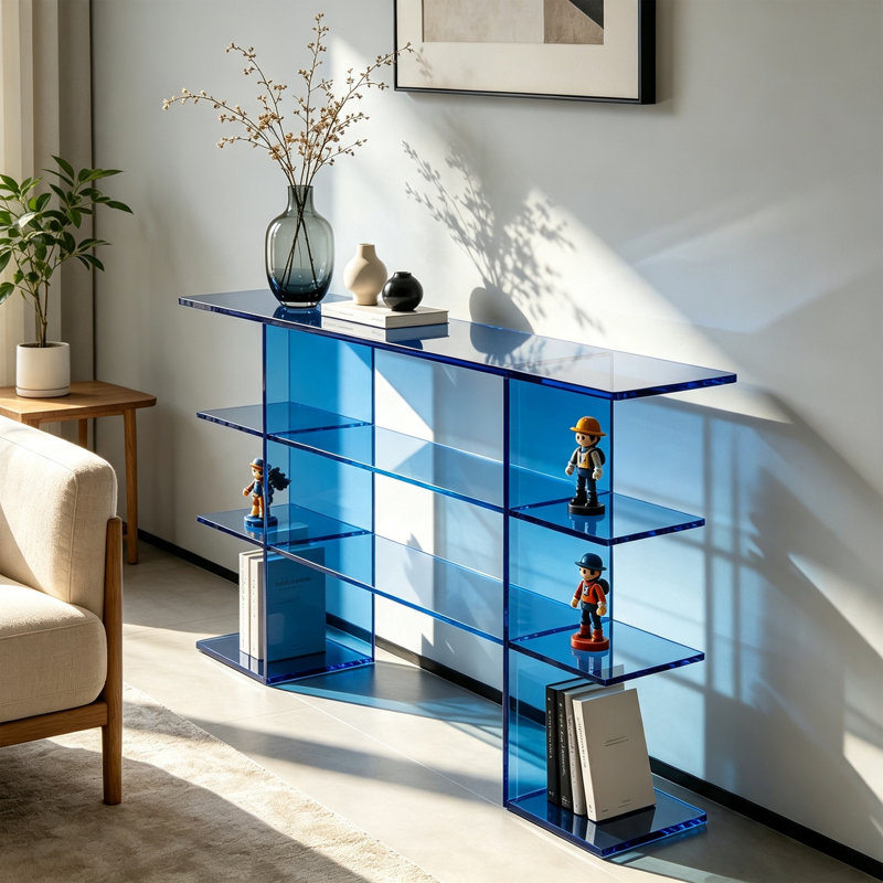 Table console multifonctionnelle en acrylique, H 35,43 po x l 39,37 po x P 11,81 po