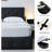 Contemporary Full Size Bed With Storage, Gas Lift Mechanism, Wingback Headboard, Ports, Dark Gray Fabric Upholstery Chic-1904245312-1904245314