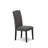 7 Piece Dining Table Set Consist of a Rectangle Removable Leaf Table and 6 Dark Gotham Linen Fabric Upholstered Chairs, Walnut-967799371-967799373