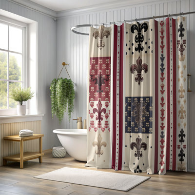 Ornate Damask - Premium Shower Curtain
