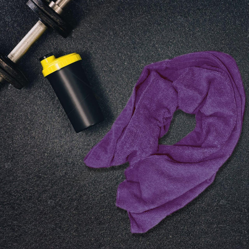 Microfiber Fast Drying Bath Towel, 3, Purple