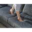Canapé convertible combiné en forme de U, tissu velours côtelé, canapé moderne confortable de grande taille à 4 places, fauteuil double salon