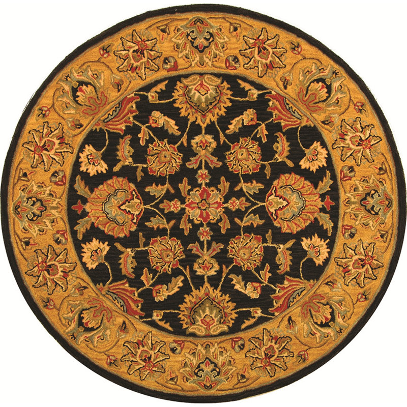 Cranmore Hand Tufted Wool Oriental Rug, Round 6'