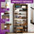  19 Pairs Shoe Storage Cabinet, 71" Tall Shoe Rack With Open Storage-146815603