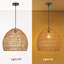 Luminaire suspendu en corde rustique pour îlot de cuisine