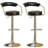 Eric Swivel Upholstered Adjustable Height Counter Stool with Metal Frame-67850916