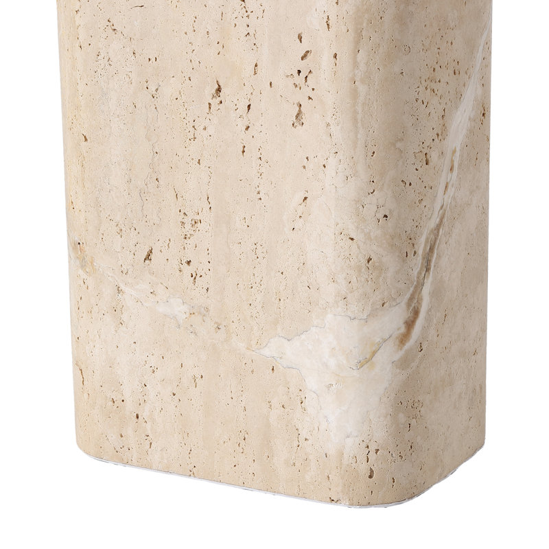 Lisabryna Travertine Table Lamp, Travertine