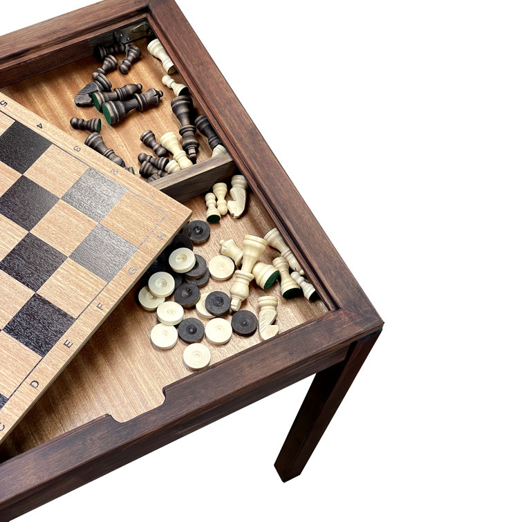 Table Gameboard with Chess and Draughts Top - Sovereign Play