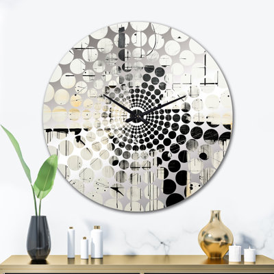Ellerby - Horloge murale peinture abstraite