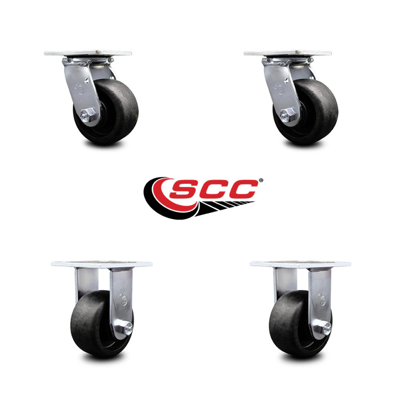 4 Piece Glass Filled Nylon Caster Set
