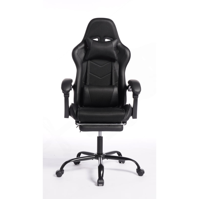 Fauteuil de jeu ergonomique E-Sports avec cuir PU, éponge moulée et massage intégré pour un confort et une sécurité ultimes