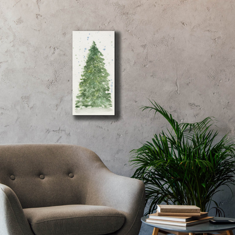 "Epic Graffiti" Winter Tree "par Anika Goodhue, art mural sur toile, H 24 po x l 12 po x P 0,75 po