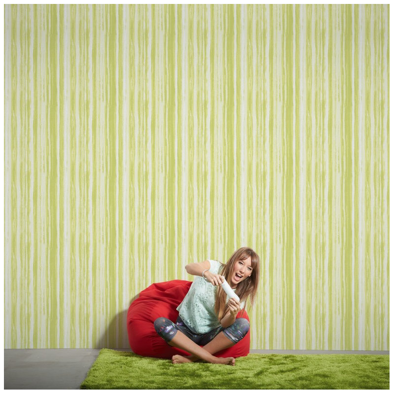 Brigitte 5 10.05m x 53cm Wallpaper, Green/White