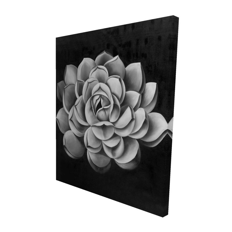 Toile grasse noire et blanche | Décoration d'intérieur monochrome