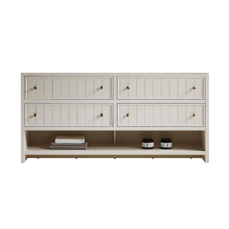 Base de meuble-lavabo 72 po Rennes, White/Beige/Cream