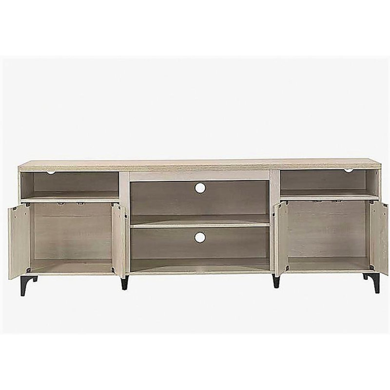 Evander 70"W Oak 4-door TV stand