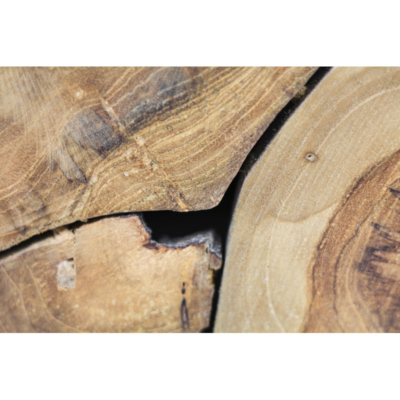 Maja Solid Wood Block End Table