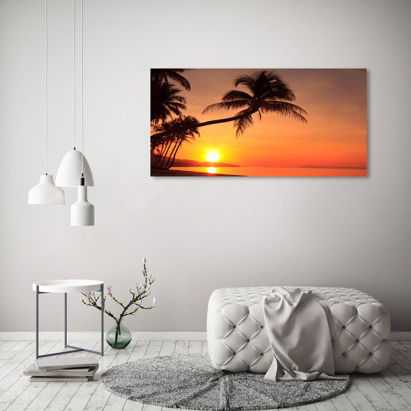 Sunset Beach - Wrapped Canvas Print