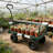 Green Wagon Cart For Firewood Transport