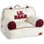 Polyester blanc / rouge