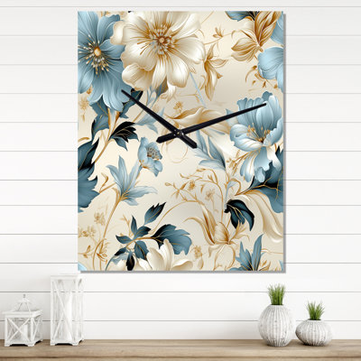 Jainy - Floral Modern Wall Clock