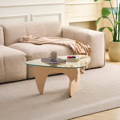 Tables basses en verre Table basse de style campagnard Mid-Century