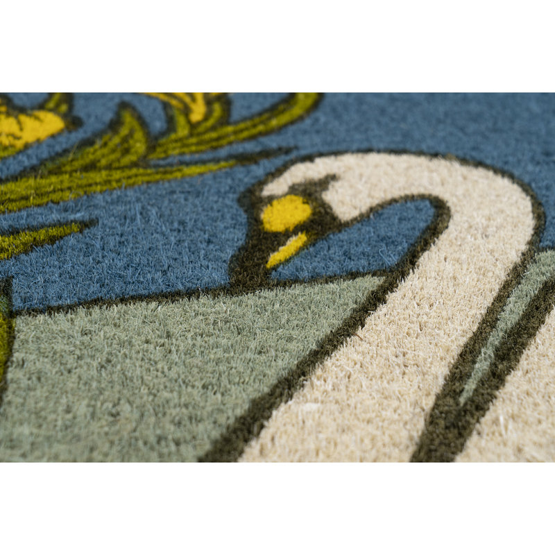 Paillasson Victoria and Albert Museum - Swan and Iris, 36 po x 24 po