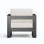 Fauteuil club d'extérieur durable avec structure et coussin en aluminium pour une assise confortable-285355452