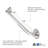 Modern Classic 12 in. ADA Finger Grip Grab Bar in Polished Stainless Steel-124175786-124175785