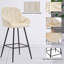 Adelmina Upholstered Counter Stool with Metal Frame-1781863640