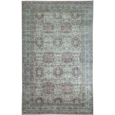 Avalon Wool Oriental Area Rug in Blue/Pink