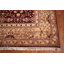 Tapis rouge à motif floral All-Over Agra 9x12