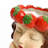 Lady Strawberries Ceramic 11.4-Inch Tall Sculpture Vase