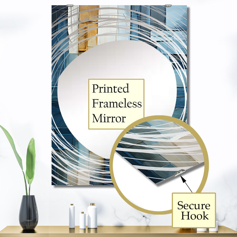 Coroghon - Miroir mural bord de mer minimaliste grand MIR132909, 40 po x 30 po