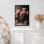 "Flower Blossom", aquarelle Moody, pivoines roses, impression sur toile encadrée, 2 pièces